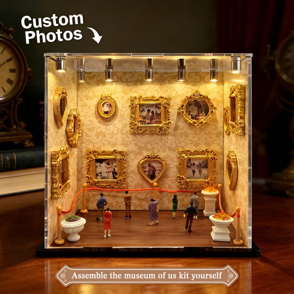 Personalized Mini Museum Photo Display | Custom Acrylic Memory Gift