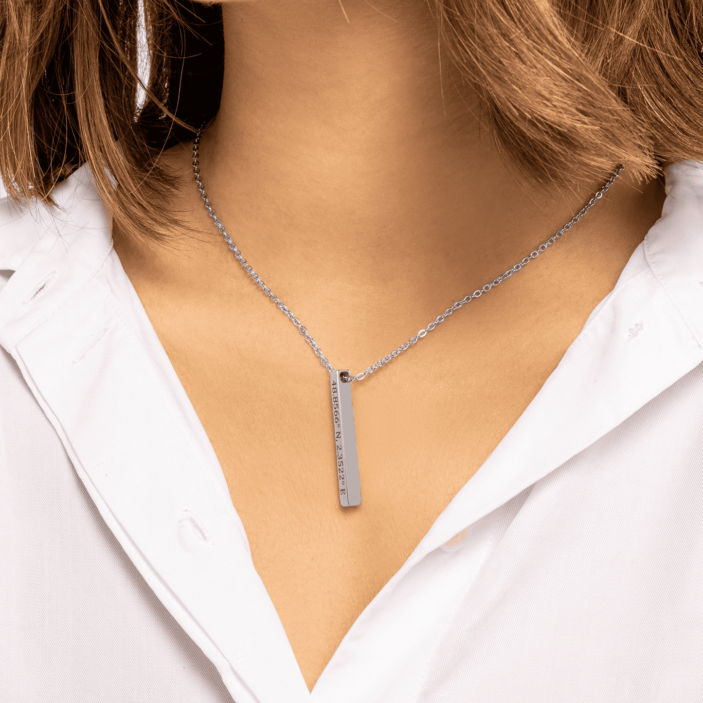 Personalized Coordinates Necklace | Custom Location Keepsake Gift