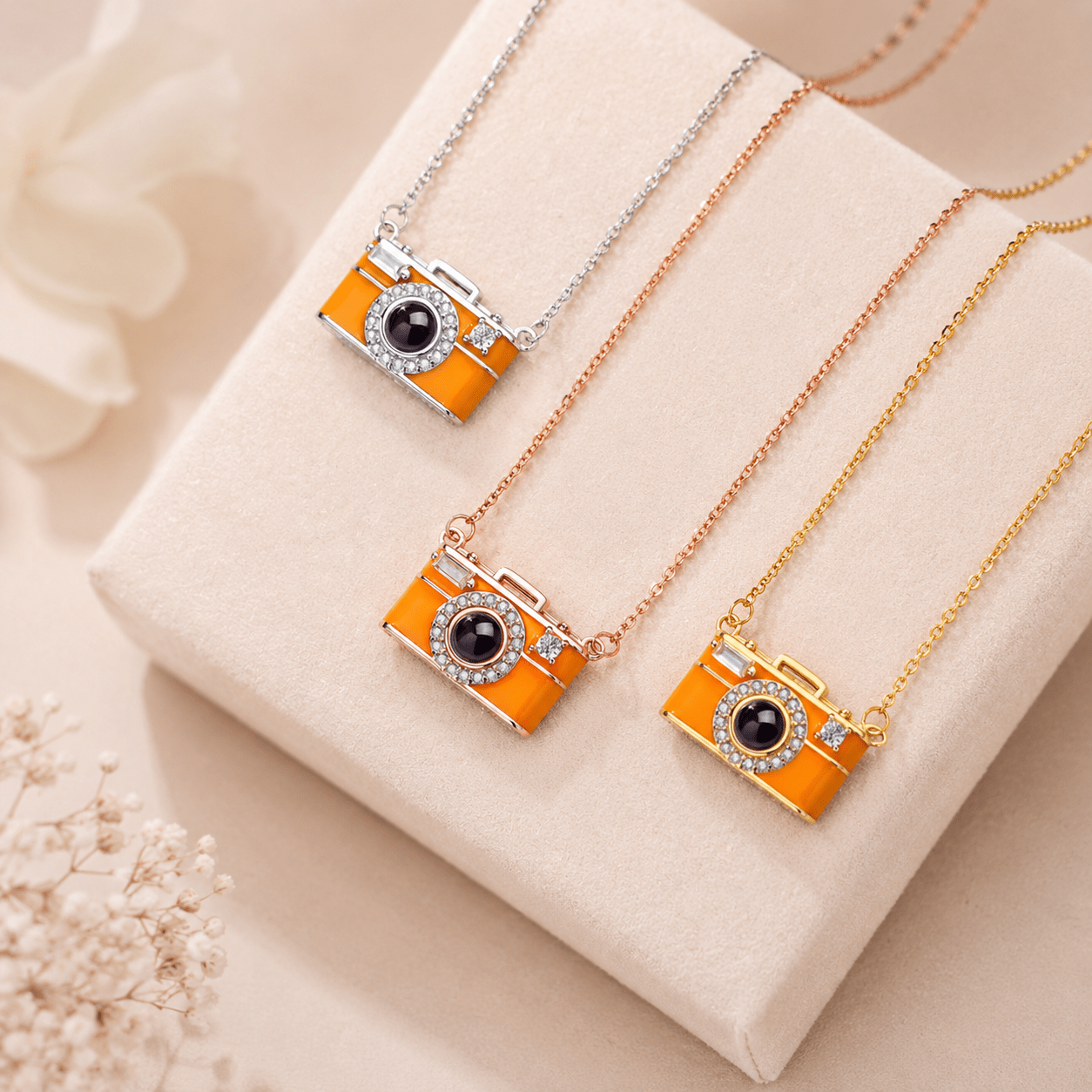 Personalized Camera Projection Necklace | Custom Photo Keepsake - My Tiny Memories