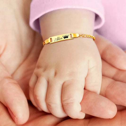 Personalized Stainless Steel Baby Bangle