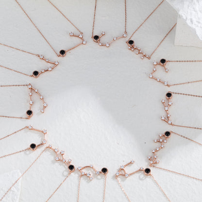 Custom Photo Projection Constellation Necklace | Zodiac Gift