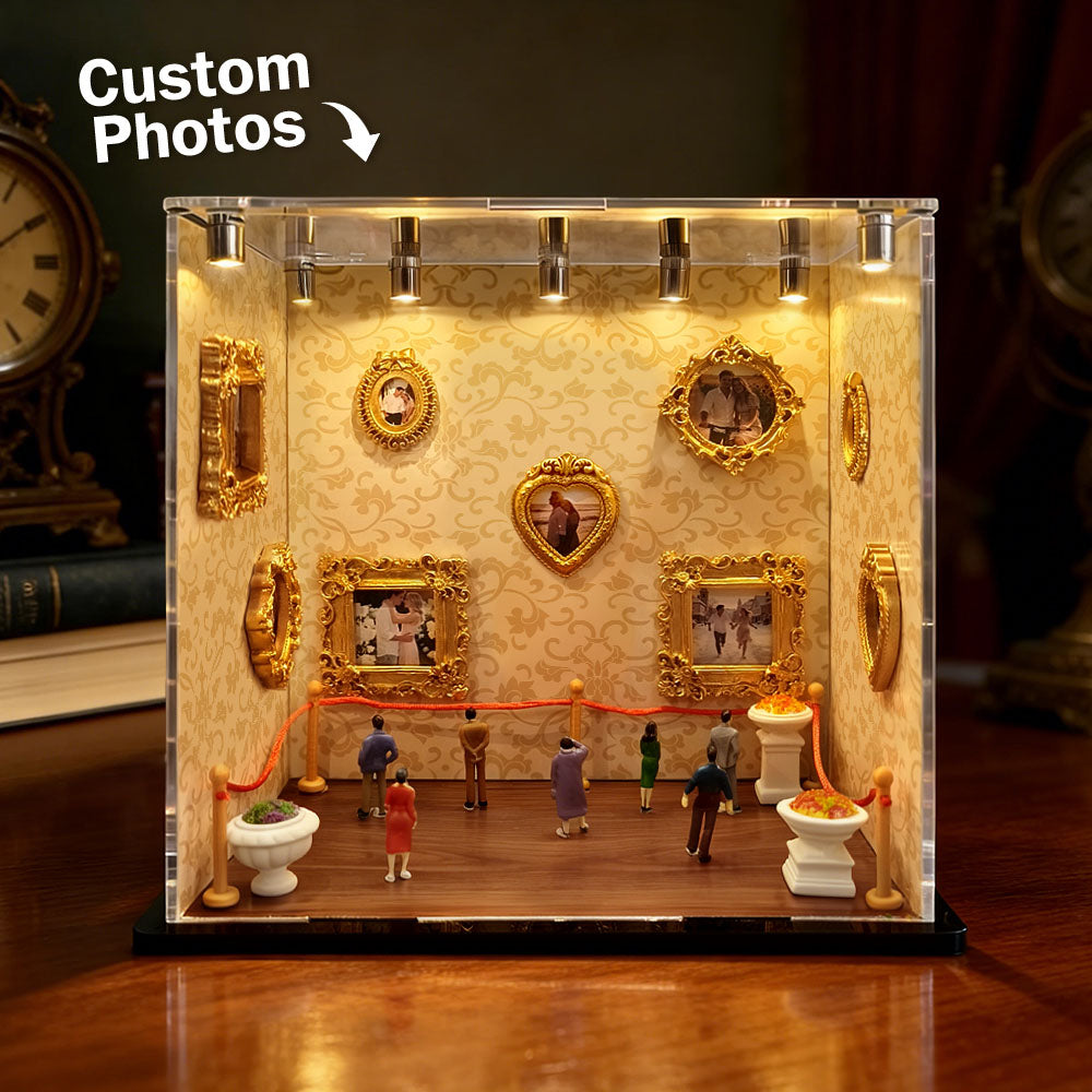 Personalized Mini Museum Photo Display | Custom Acrylic Memory Gift