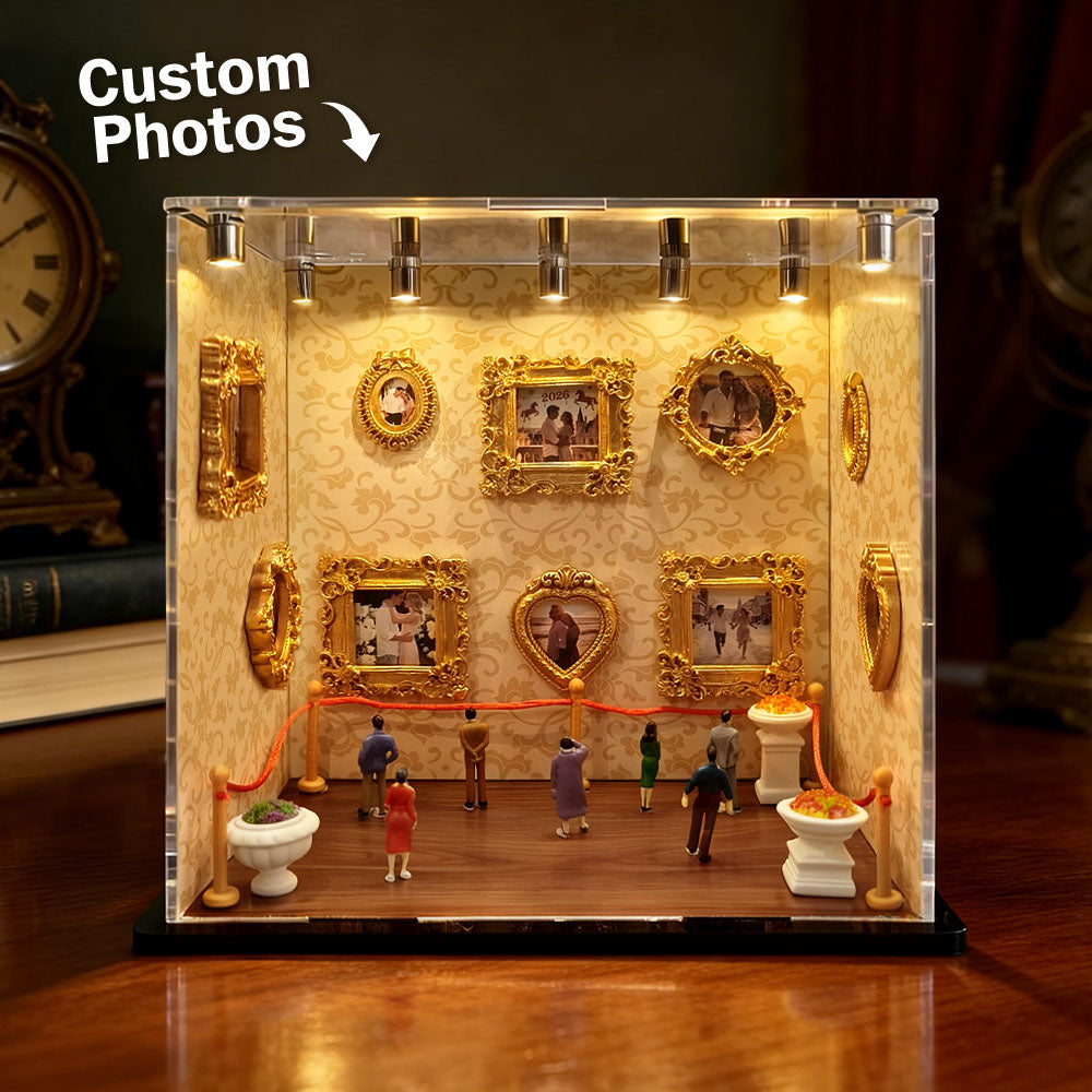 Personalized Mini Museum Photo Display | Custom Acrylic Memory Gift