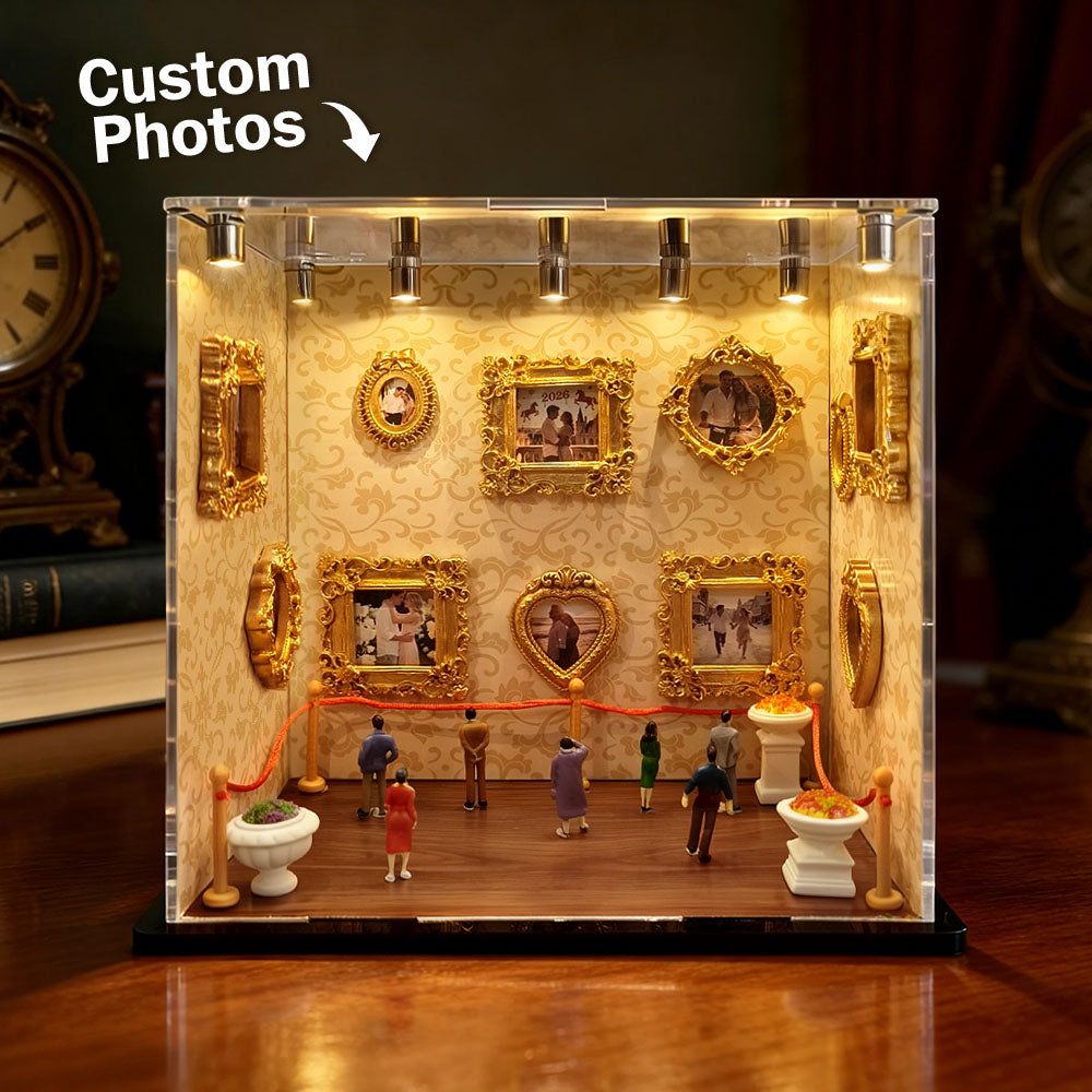 Personalized Mini Museum Photo Display | Custom Acrylic Memory Gift