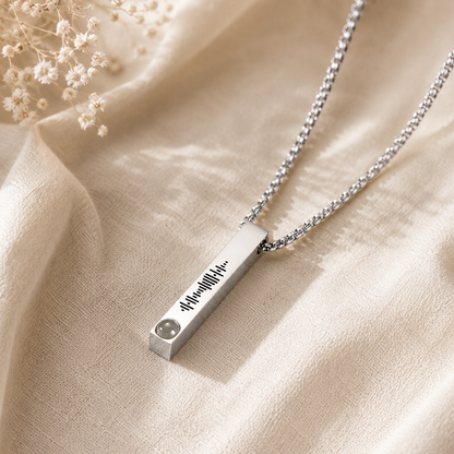 Personalized Music Projection Necklace | Custom Photo Keepsake