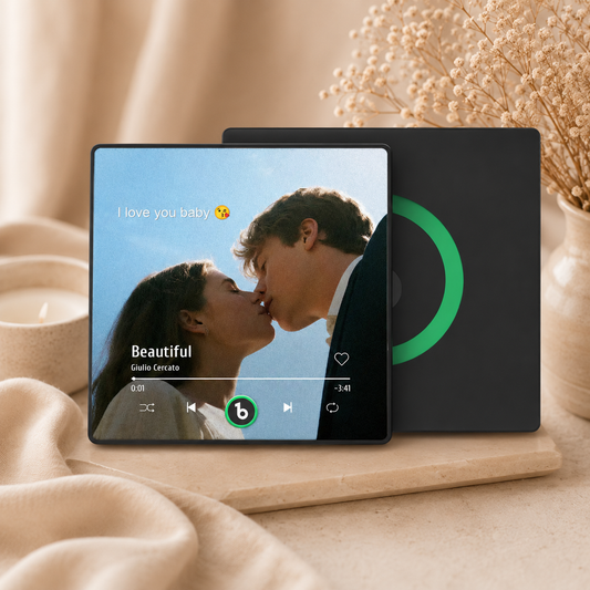Custom Photo Music Fridge Magnet | Personalized Song Gift