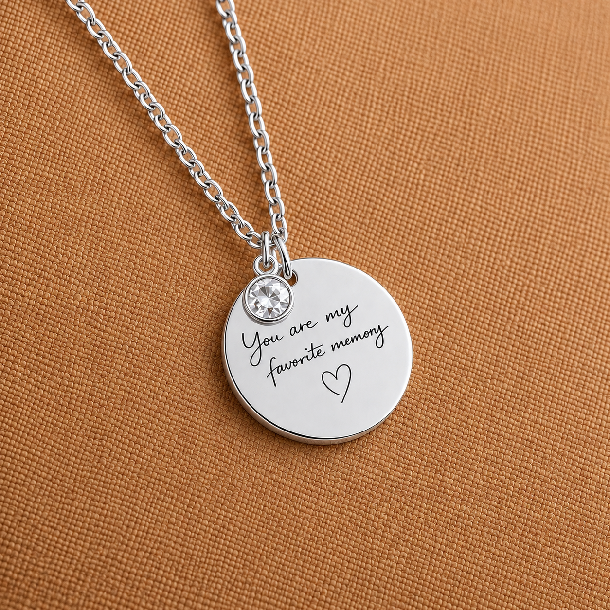 You Are My Favorite Memory Birthstone Necklace | Personalized Engraved Gift