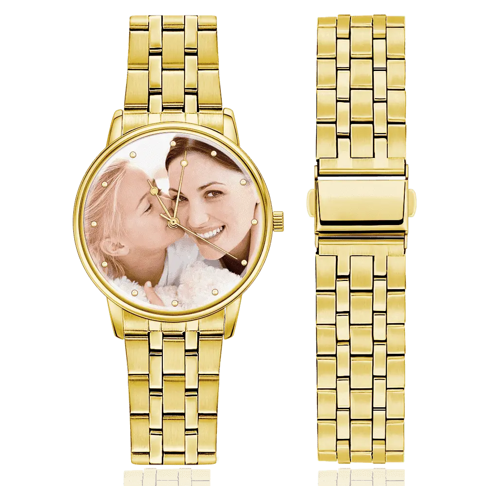 Personalized Photo Watch | Custom Engraved Unisex Watch Gift