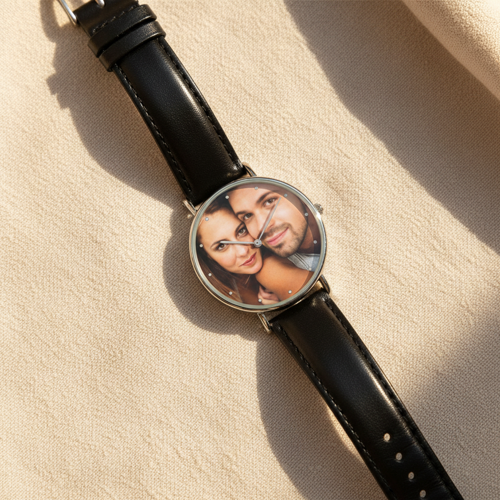Black Leather Watch