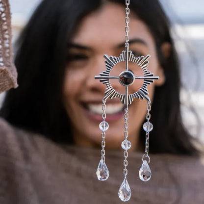Personalized Photo Sun Catcher | Memorial Angel Keepsake Ornament