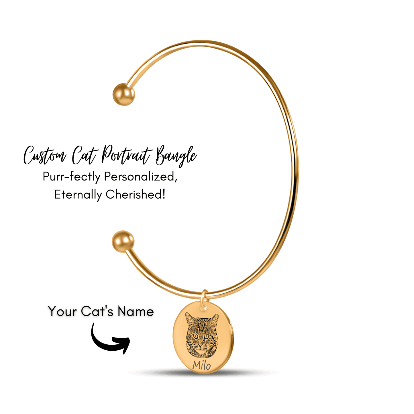 Personalized Pet Photo Bangle Bracelet