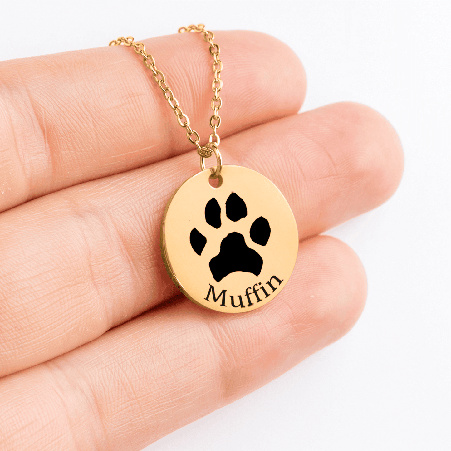 Personalized Paw Print Necklace | Custom Pet Keepsake Gift