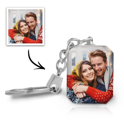 Custom Photo Crystal Keychain | Personalized Memorial Keepsake - My Tiny Memories