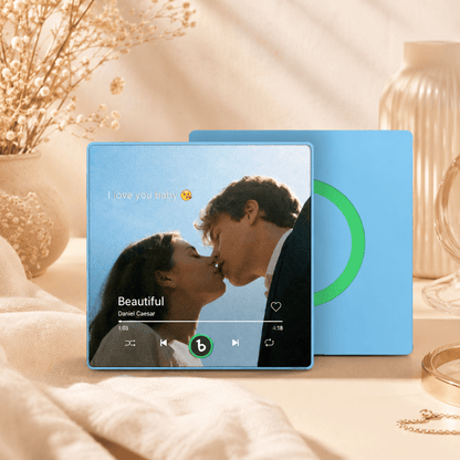 Custom Photo Music Fridge Magnet | Personalized Song Gift - My Tiny Memories