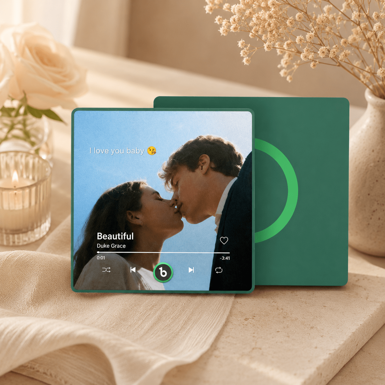 Custom Photo Music Fridge Magnet | Personalized Song Gift - My Tiny Memories