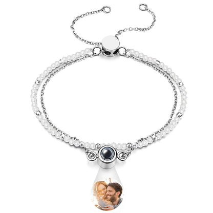 Custom Photo Projection Bracelet | Personalized Crystal Memory Bracelet - My Tiny Memories
