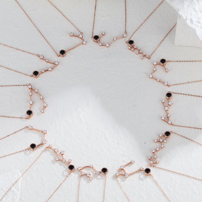 Custom Photo Projection Constellation Necklace | Zodiac Gift - My Tiny Memories