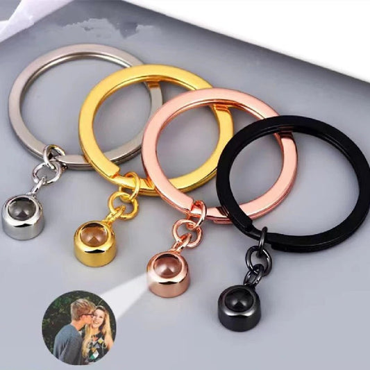 Custom Photo Projection Keyring - My Tiny Memories