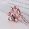 Custom Photo Projection Paw Necklace - My Tiny Memories