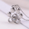 Custom Photo Projection Paw Necklace - My Tiny Memories