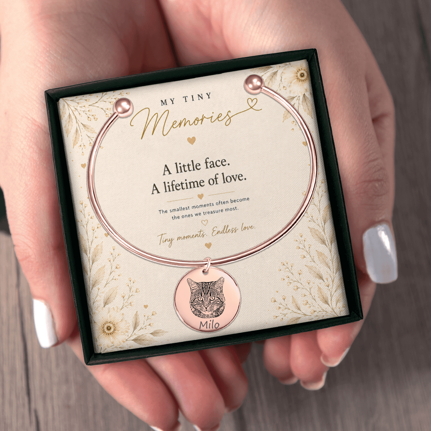 Personalized Pet Photo Bangle Bracelet
