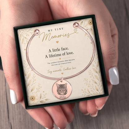 Personalized Pet Photo Bangle Bracelet
