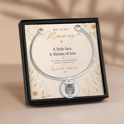 Personalized Pet Photo Bangle Bracelet