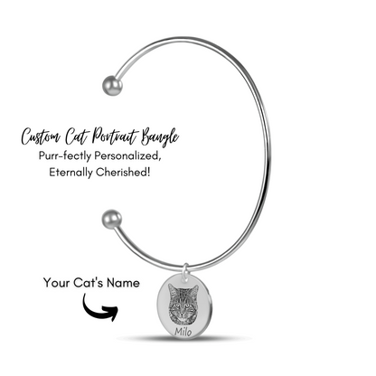 Personalized Pet Photo Bangle Bracelet