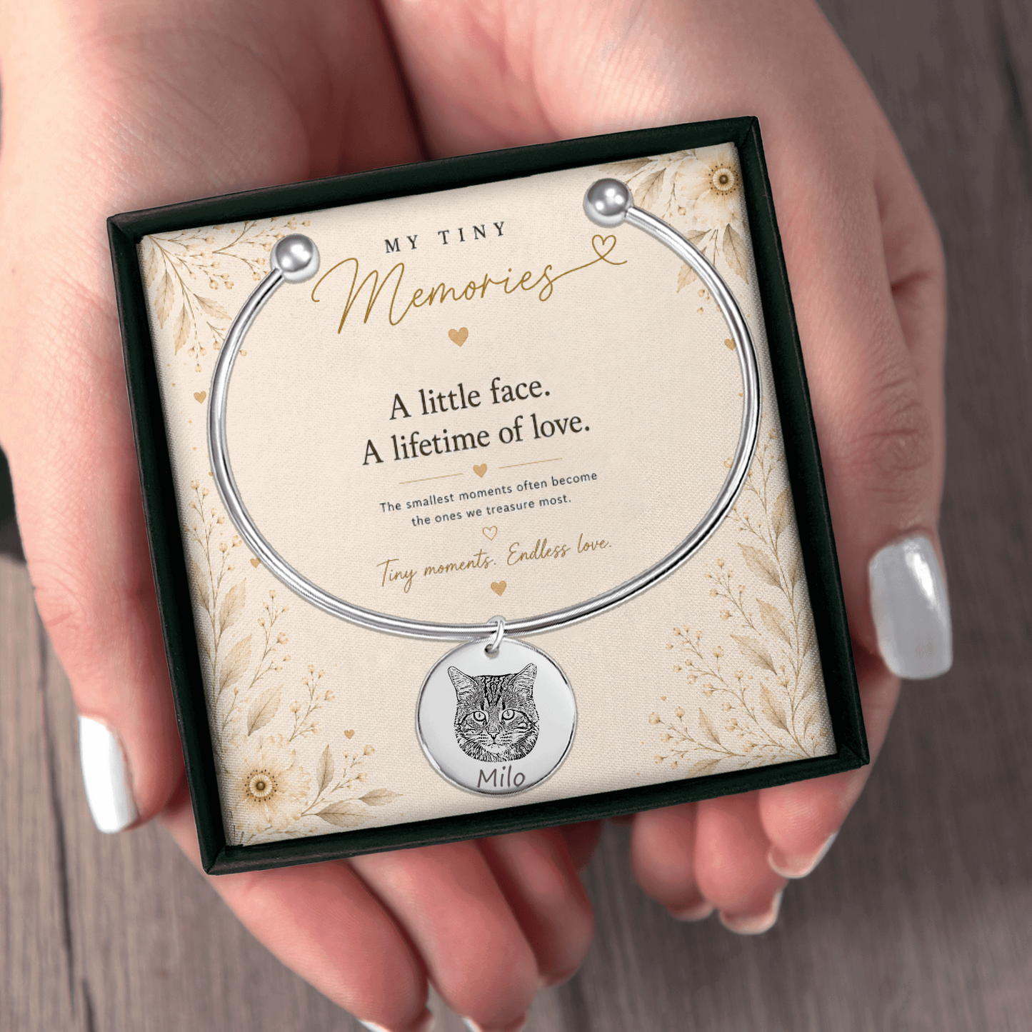 Personalized Pet Photo Bangle Bracelet