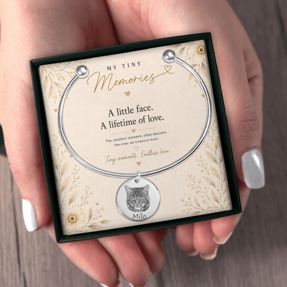 Personalized Pet Photo Bangle Bracelet