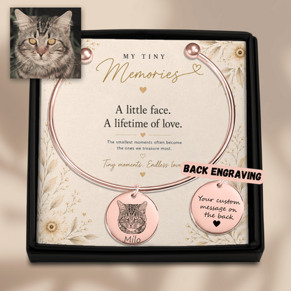Personalized Pet Photo Bangle Bracelet