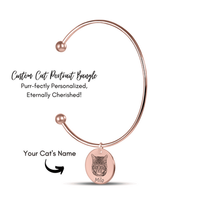 Personalized Pet Photo Bangle Bracelet