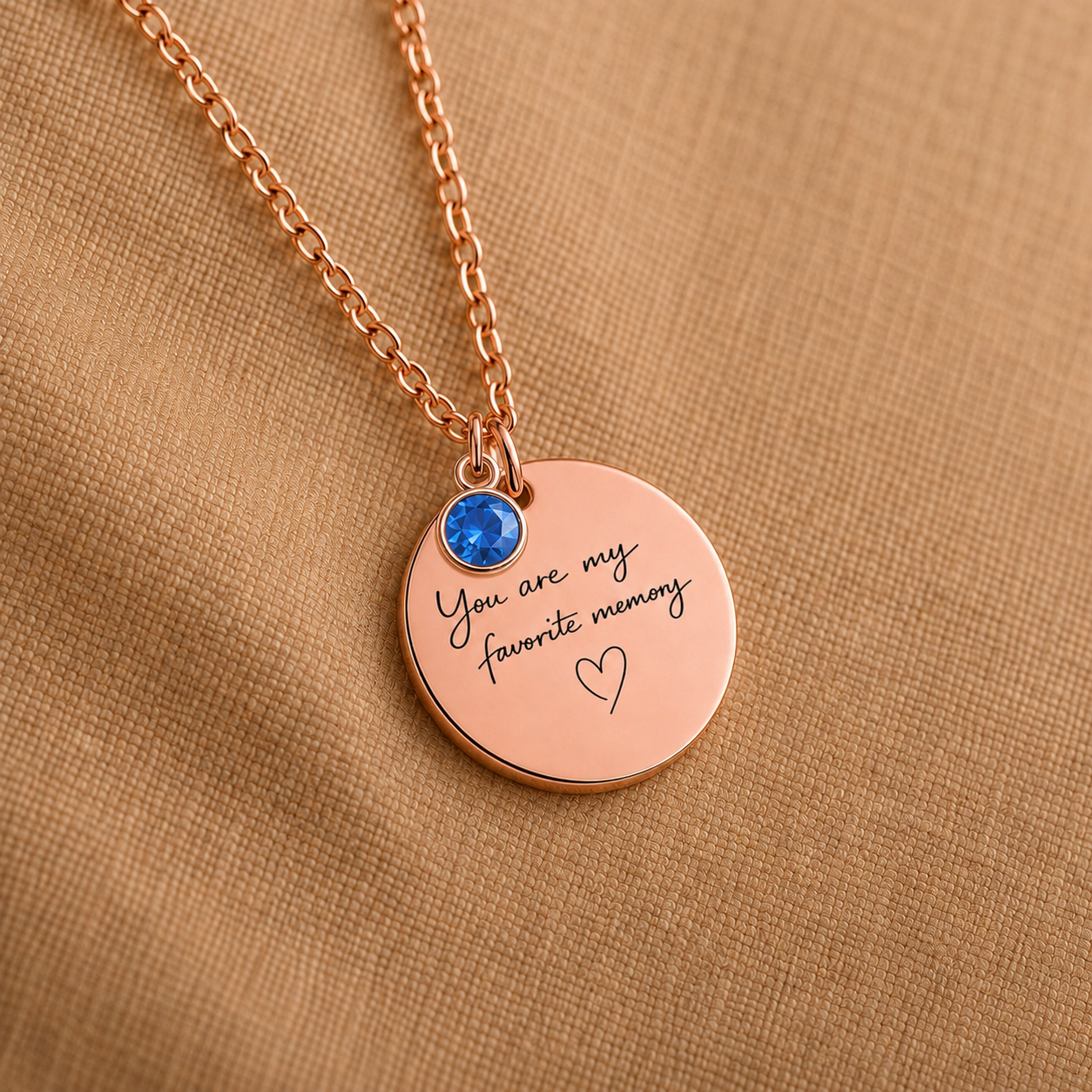 You Are My Favorite Memory Birthstone Necklace | Personalized Engraved Gift