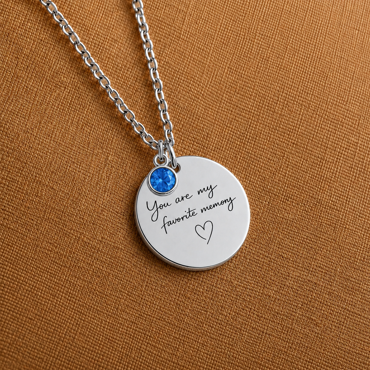 You Are My Favorite Memory Birthstone Necklace | Personalized Engraved Gift