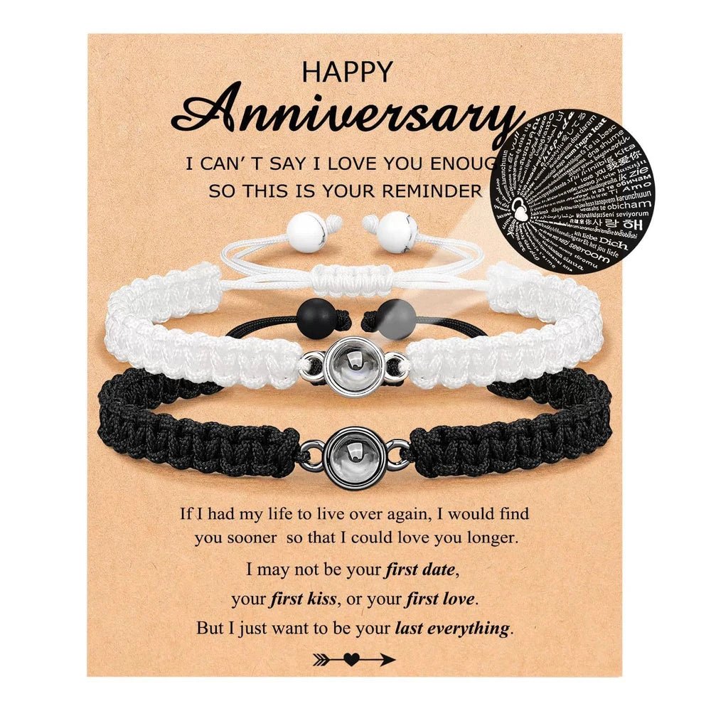 Handwoven Projection Couple Bracelet Set - My Tiny Memories