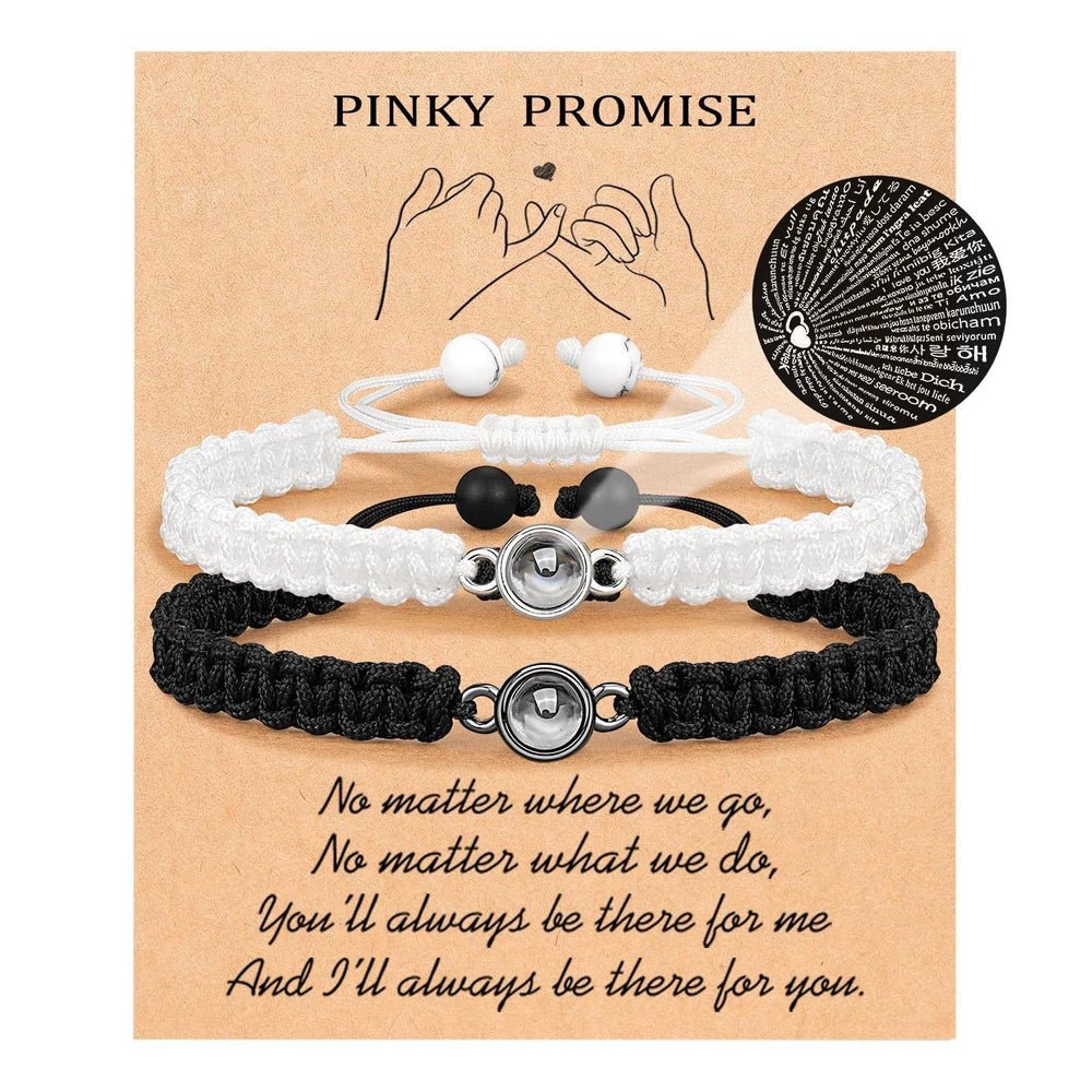 Handwoven Projection Couple Bracelet Set - My Tiny Memories