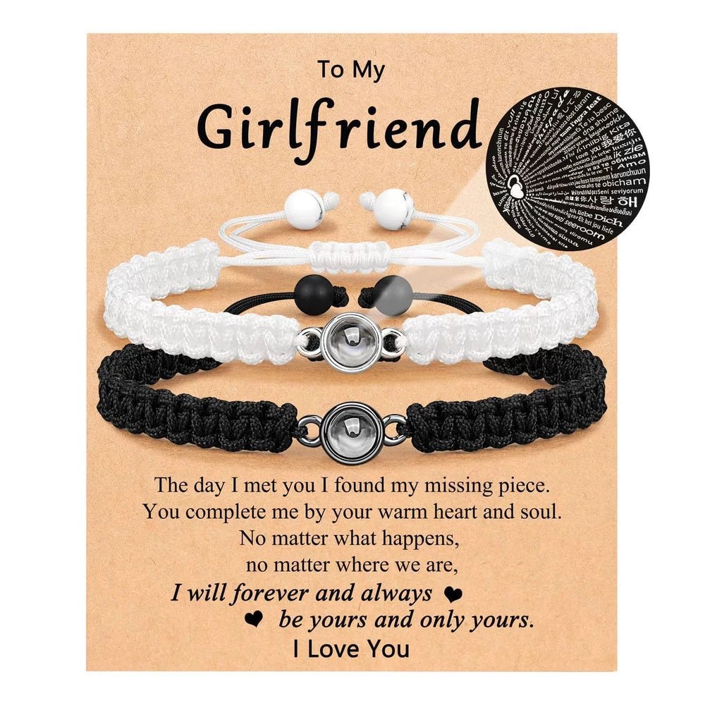Handwoven Projection Couple Bracelet Set - My Tiny Memories