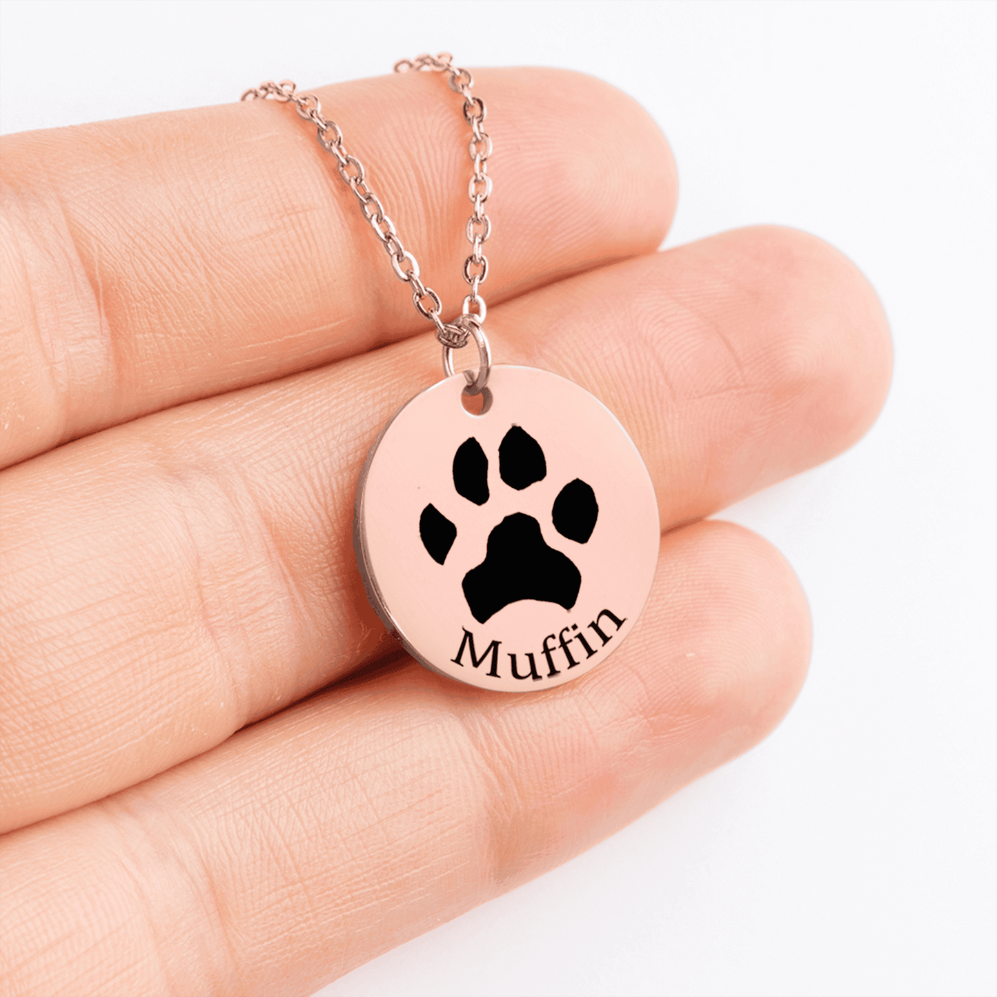 Personalized Paw Print Necklace | Custom Pet Keepsake Gift