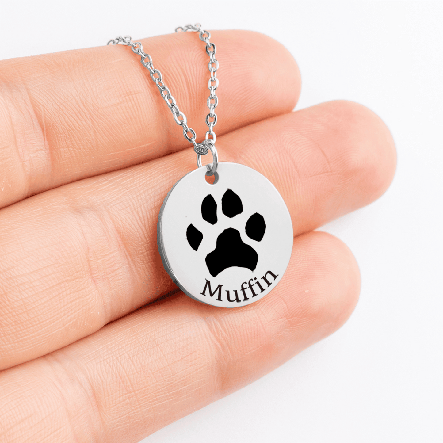 Personalized Paw Print Necklace | Custom Pet Keepsake Gift