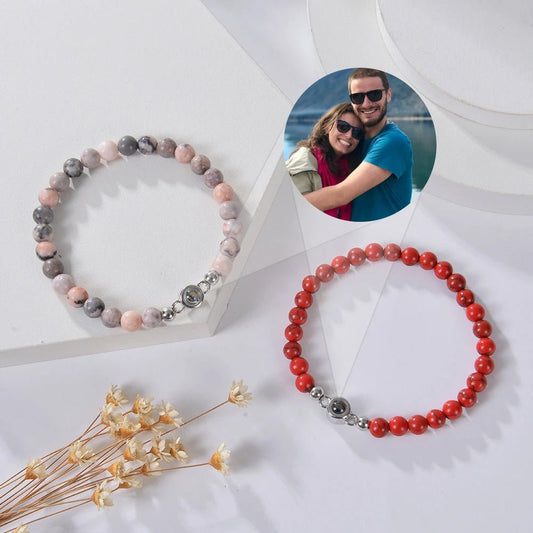 Natural Stone Projection Bracelet - My Tiny Memories