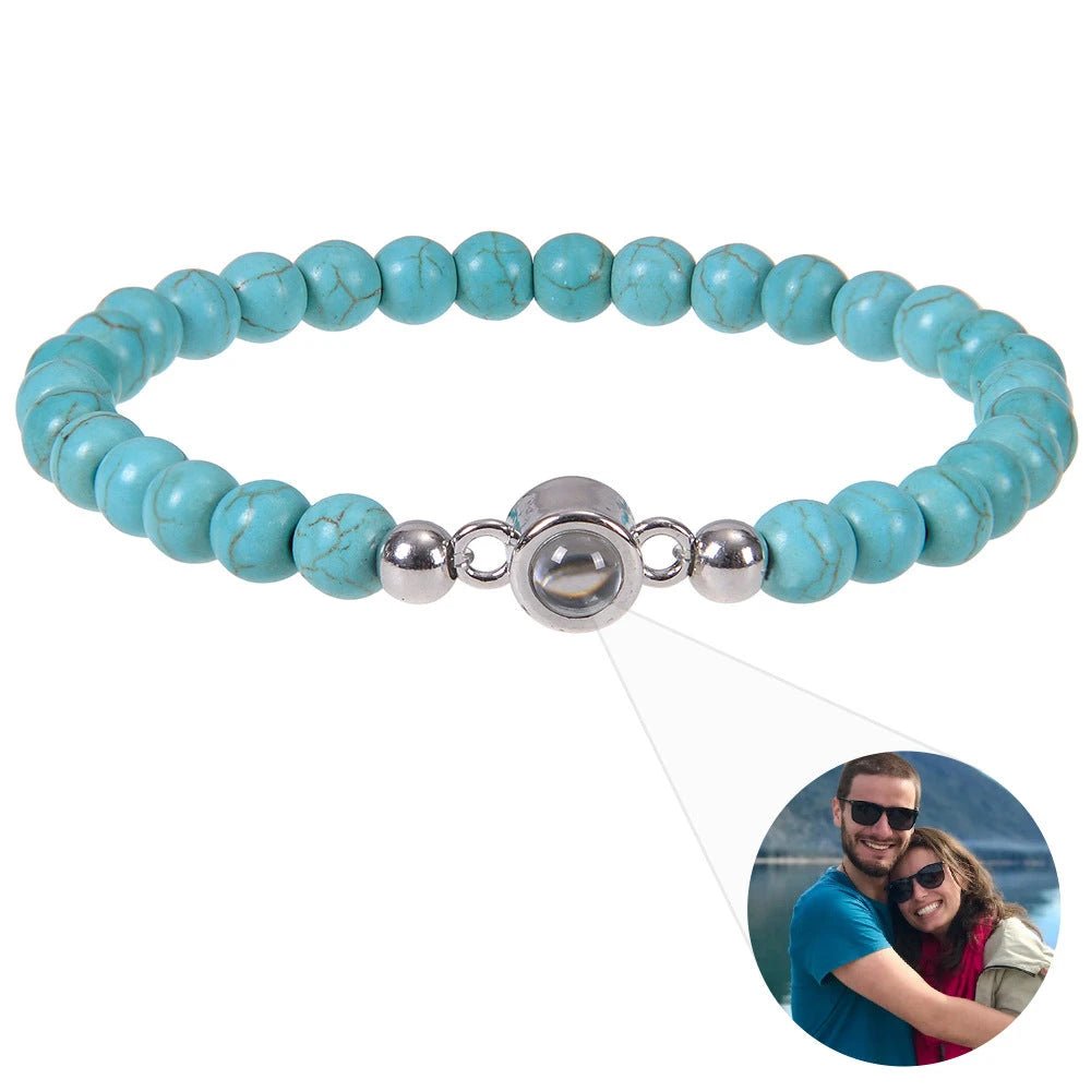 Natural Stone Projection Bracelet - My Tiny Memories
