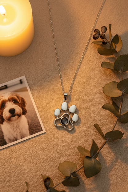 Paw Pendant - Eucalyptus & Candlelight