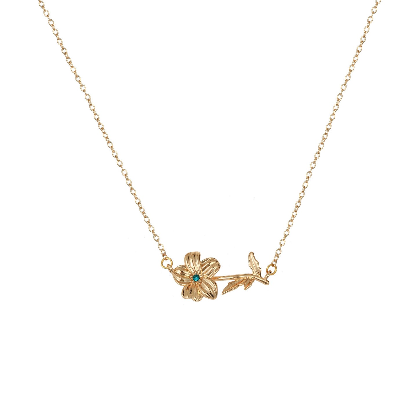 Personalized Birth Flower Necklace | Custom Birth Month Gift - My Tiny Memories