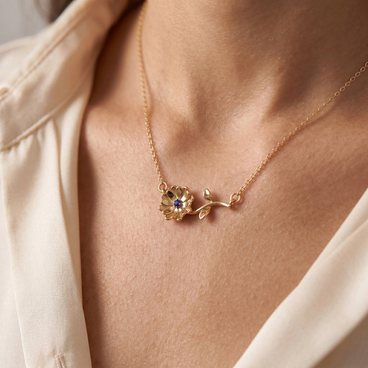Personalized Birth Flower Necklace | Custom Birth Month Gift - My Tiny Memories