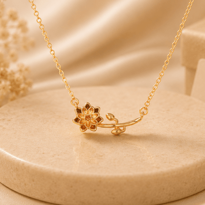 Personalized Birth Flower Necklace | Custom Birth Month Gift - My Tiny Memories