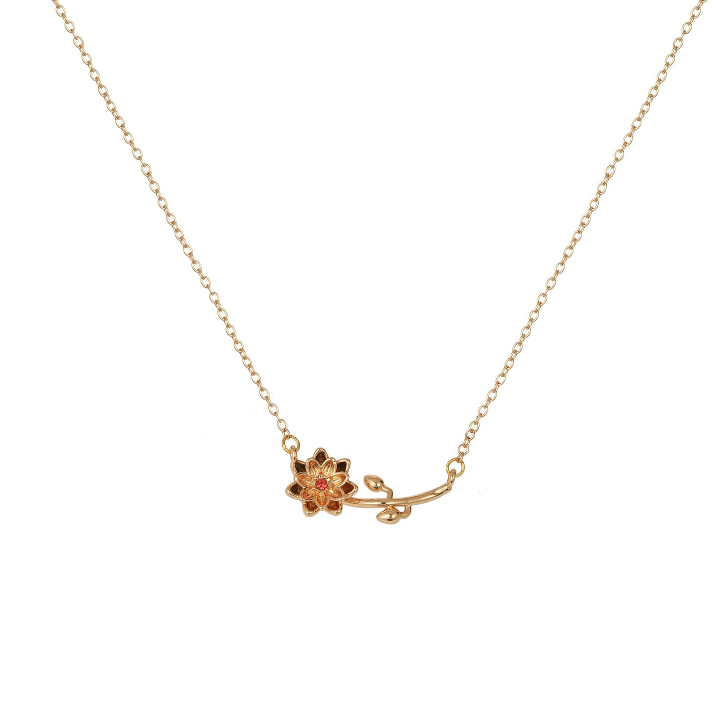 Personalized Birth Flower Necklace | Custom Birth Month Gift - My Tiny Memories