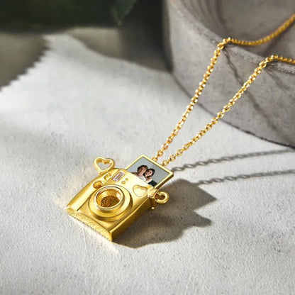 Personalized Camera Necklace – Custom Photo Keepsake Pendant - My Tiny Memories