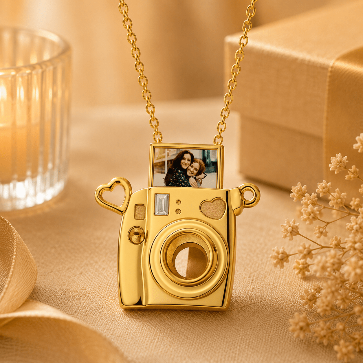 Personalized Camera Necklace – Custom Photo Keepsake Pendant - My Tiny Memories
