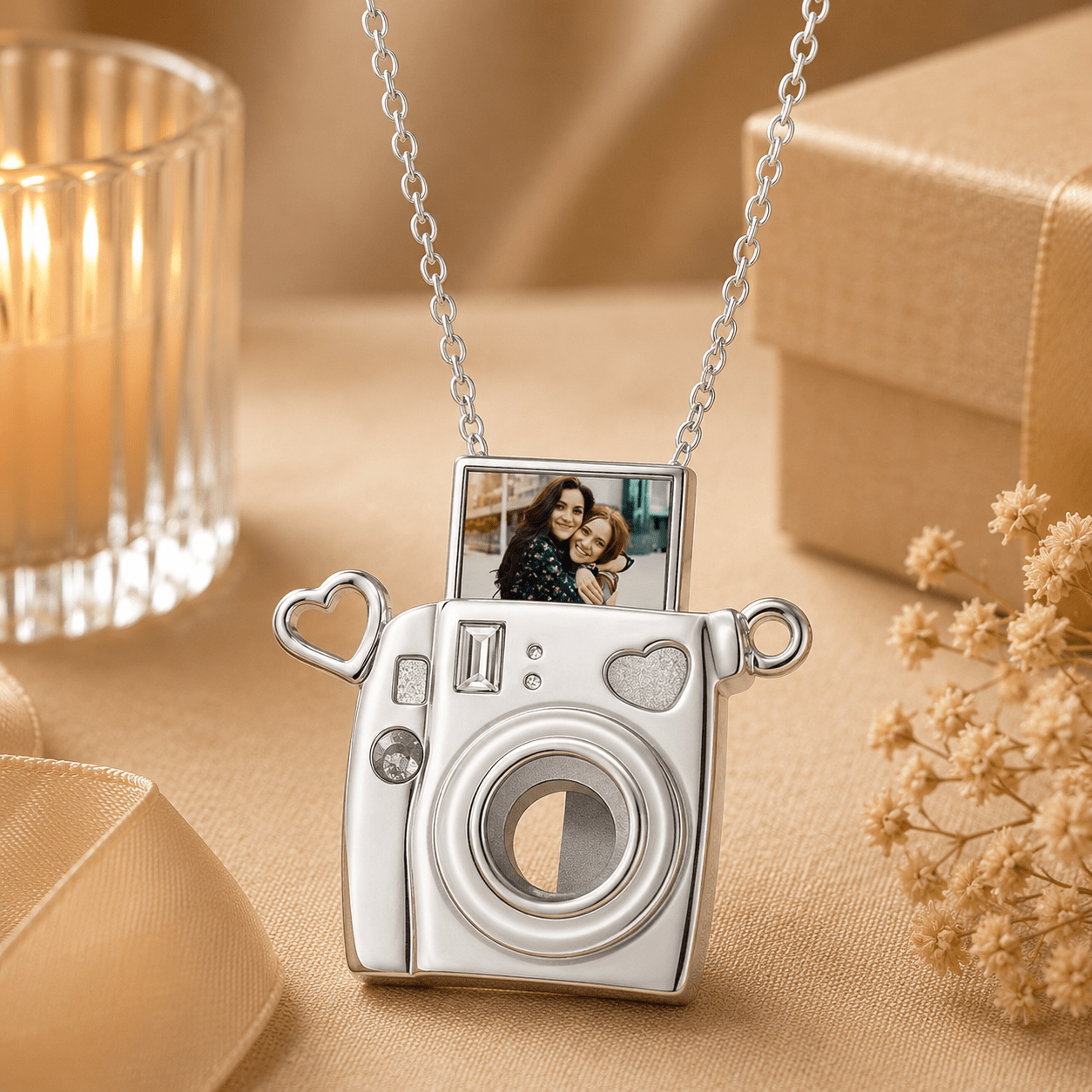 Personalized Camera Necklace – Custom Photo Keepsake Pendant - My Tiny Memories