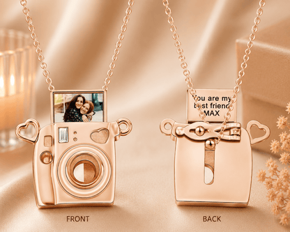 Personalized Camera Necklace – Custom Photo Keepsake Pendant - My Tiny Memories